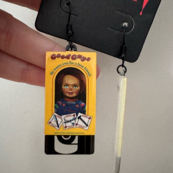 Chucky Horror Earrings - Picture 2 of 3